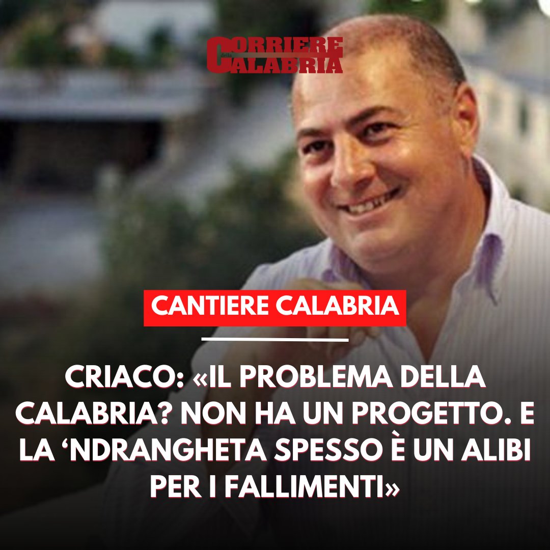 CorrCalabria's tweet photo. #Criaco: «Il problema della #Calabria? Non ha un progetto. E la #ndrangheta spesso è un alibi per i fallimenti»
🗣️ Intervista di Emiliano Morrone a @gioacchinocriac
https://t.co/695Cr6b9Jw https://t.co/xtXVcUKbOG