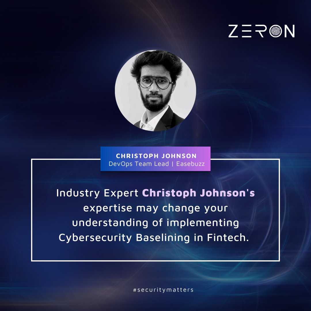 Unlocking Fintech Security: Join our Founder and CEO, Mr. @infosecsanket, alongside industry expert Mr. Christoph Johnson, #DevOps Team Lead at @Easebuzz, in our #LinkedIn Live session 'Cyber Posture' on '#Cybersecurity Baselining in #Fintech'.

Link: lnkd.in/gQfhnRiA)