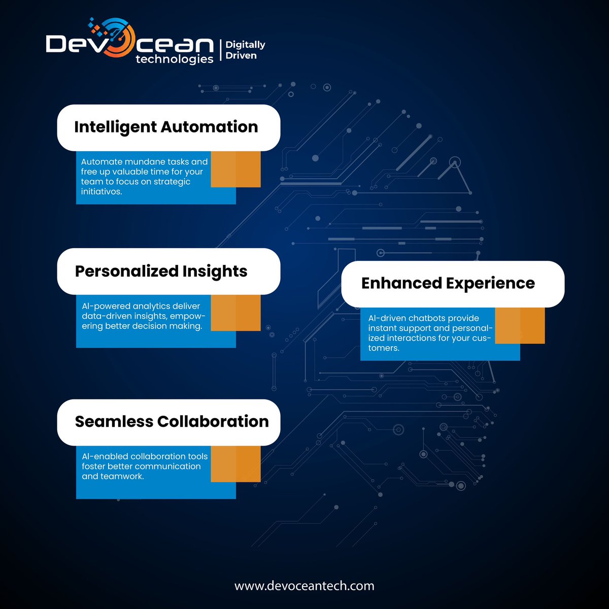 devoceantech's tweet photo. 🚀 Unlocking Productivity with AI!

🤖 At DevOcean Technologies, we believe in harnessing the power of Artificial Intelligence (AI) to revolutionize productivity in your business.

🌐 Learn more about how we can elevate your brand’s digital presence: https://t.co/xkkJbKrRKu

#ai https://t.co/m21qhgj6Re
