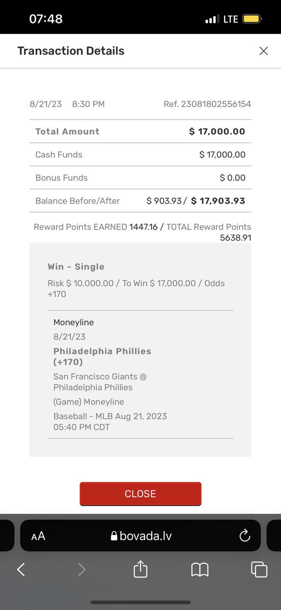 BetUnrivaled's tweet photo. Still punishing Bovada https://t.co/HcegYM5XBo