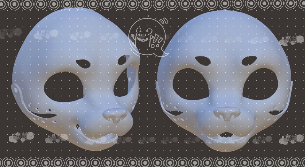 shu1442394's tweet photo. Feline skull 3D modeling,will turn into a furry little leopard.#3DModel #furry #Furstuit #FursuitFriday https://t.co/wz3F6HCS4S