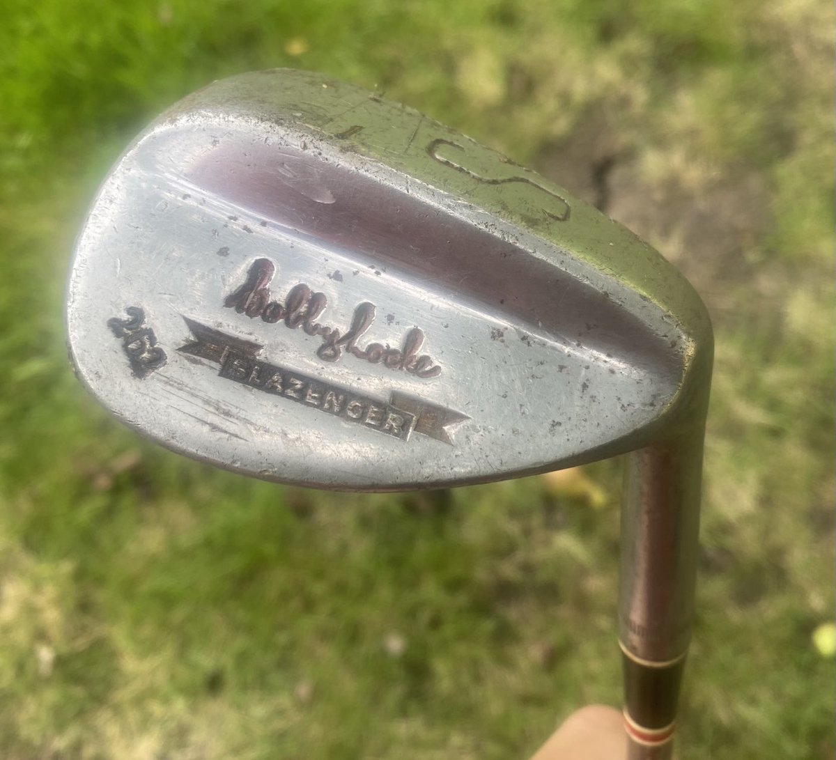 Great find at the back of the buggy shed, Pro-fit shaft and original leather grip.