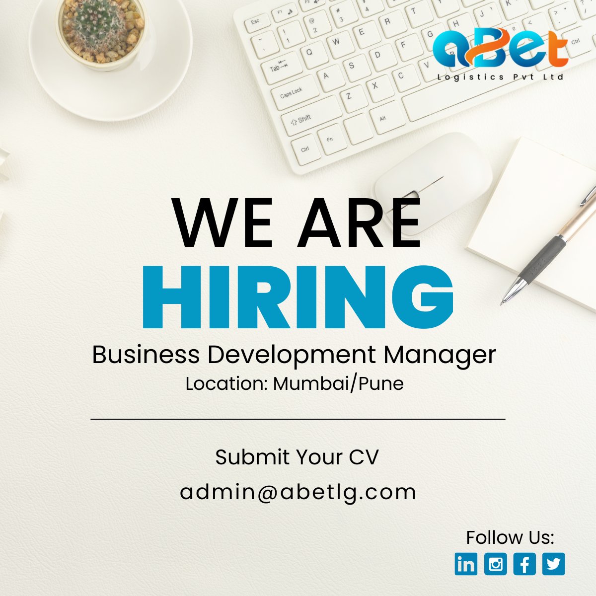 aBet_Companies's tweet photo. We Are Hiring !!

Please send you CV on admin@abetlg.com

 #jobvacancy #wearehiring #jobinterview #abetlg #abet #BDM https://t.co/6kJMJfx2Sq