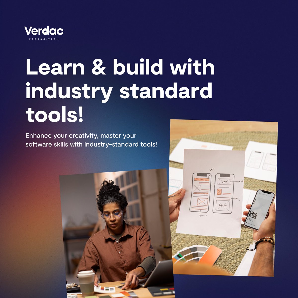 VerdacTech's tweet photo. Discover the magic of industry-standard tools, elevating your creativity and design prowess to new heights!
Visit our website or send us a Dm to learn more about our offerings
#Verdac #VersatileDesigner #productdesign #uiux #graphicdesign #tech #DesignCommunity #uxdesign https://t.co/VejWDGHLbf