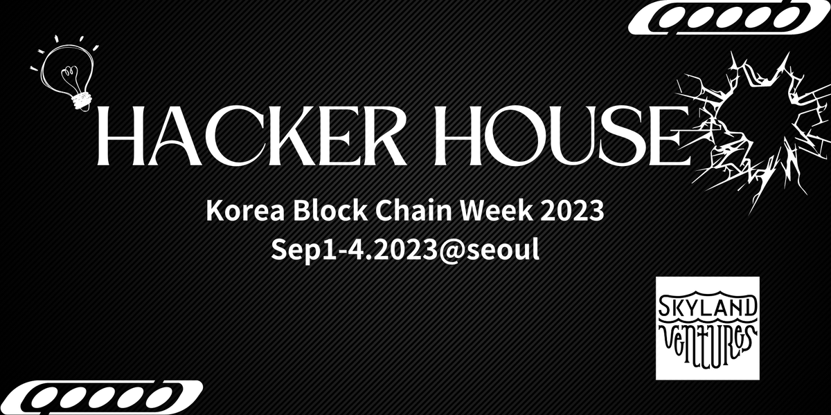 shutollen's tweet photo. Skyland Ventures is coming to KBW 2023 and gonna open hacker house for engineer and entrepreneur!
Free accommodation and networking!
please register early, so that limited to 10 participants.
https://t.co/Ay5J9SPdpu
#kbw2023 #ethconKorea https://t.co/gWobuiBjZR