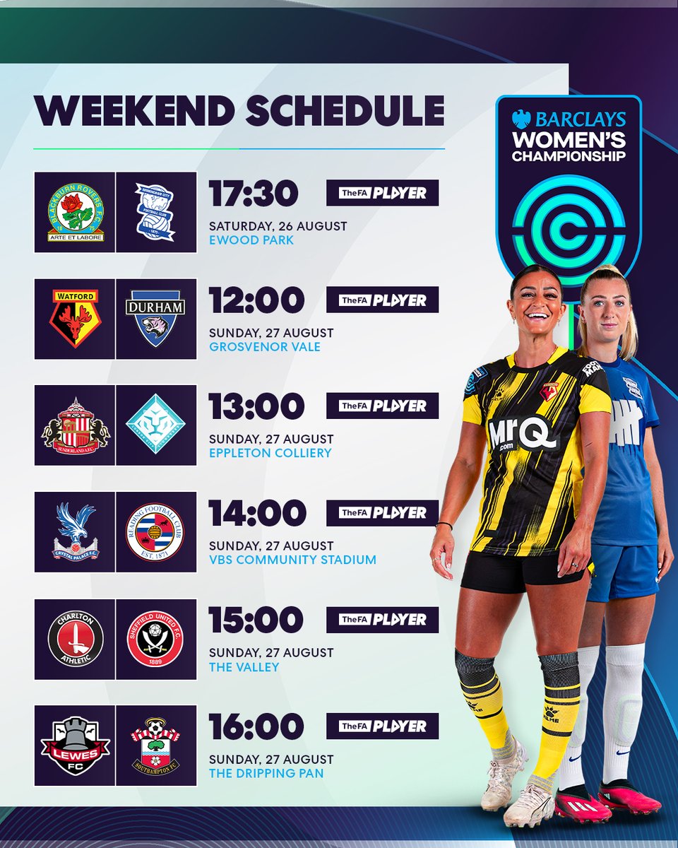 The 2023-24 #BarclaysWC season is finally here! 🥳 You can watch all this weekends games LIVE on the FA Player 📺