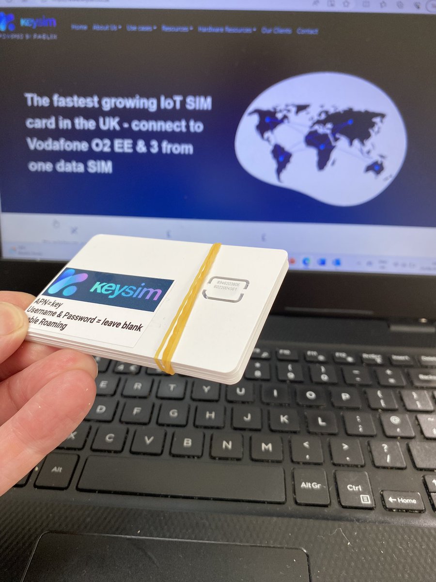 Order going out for 7 x multi network IoT SIM cards