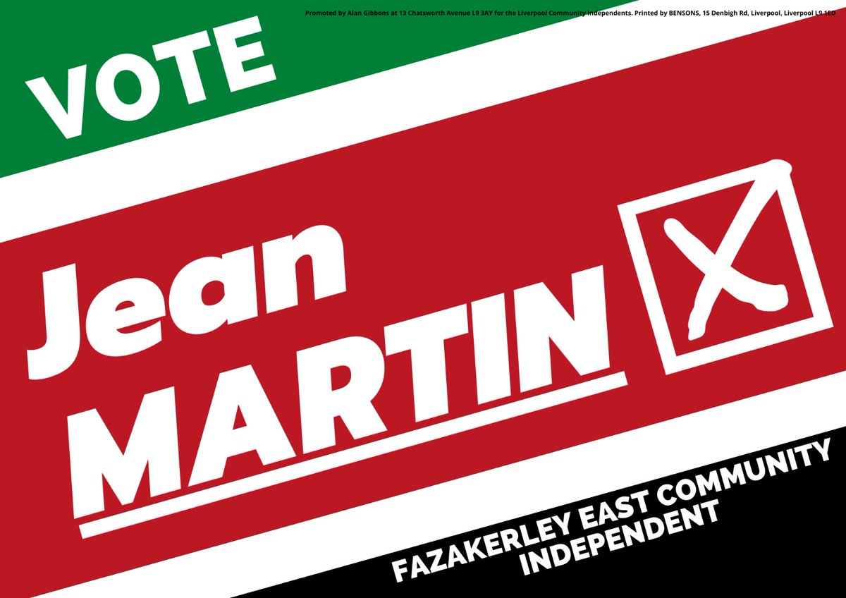 If you want to help elect Jean Martin in Fazakerley East, join us on any of these days at the Fazakerley Federation, L10 7LQ 👇👇👇 👉 This evening 6pm 👉 Tomorrow (Saturday) at noon 👉 Monday 6pm