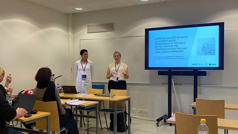 lexsecure's tweet photo. @SuomenAkatemia @lexsecure researchers @Kirsi_MariaH, @PKaave and @IStorsjo presented project findings at the National Legal Research Conference Tampere 2023. https://t.co/iXd50GaLFO
