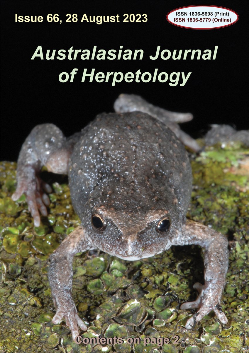 Rolling off the printing press a week early!
Hard copies of Australasian Journal of Herpetology Issue 66 are available at herp.net #newspecies #newgenus #newsubspecies #herpetology #peerreviewed #Australasianjournalofherpetology Australia's only colour herp journal