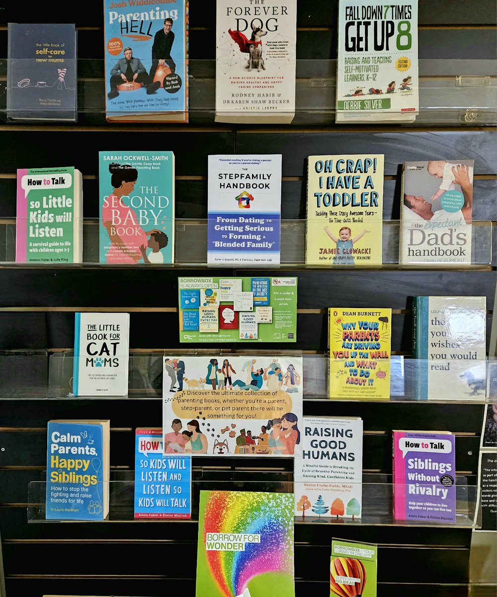 Get ready for back-to-school season with these must-read parenting books! Whether you're a new parent, a step-parent, or even a pet parent, there's something for everyone!  Search our physical catalogue here - bit.ly/3Yfg5Ei or whh.borrowbox.com for e &amp; audio books