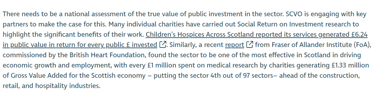 Brilliant to see a reference to the economic value that @supportCHAS children's hospices represent in the @scvotweet submission to @SP_FinancePAC on the sustainability of Scotland's finances