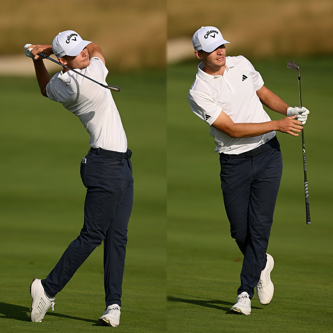 DPWorldTour's tweet photo. Nicolai Hojgaard is currently 1 shot off the lead with 6 holes to play 🔥

@RyderCupEurope 👀

#CzechMasters https://t.co/YG78gqUnrH