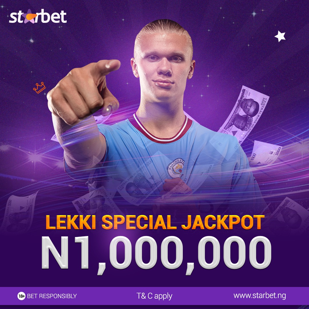 officialstarbet's tweet photo. BREAKING NEWS! Play to win the Lekki Special jackpot of #1m 🤯💰. Hurry to the website right away to play Jackpot!!!

Click this link to play now👉🏻.  https://t.co/F1RYcgPAVV 

Bet Responsibly (18+)
------
#Starbet #EveryoneWins
#bet #bettingtips
#jackpot
#playjackpots https://t.co/j45ko0YnSl