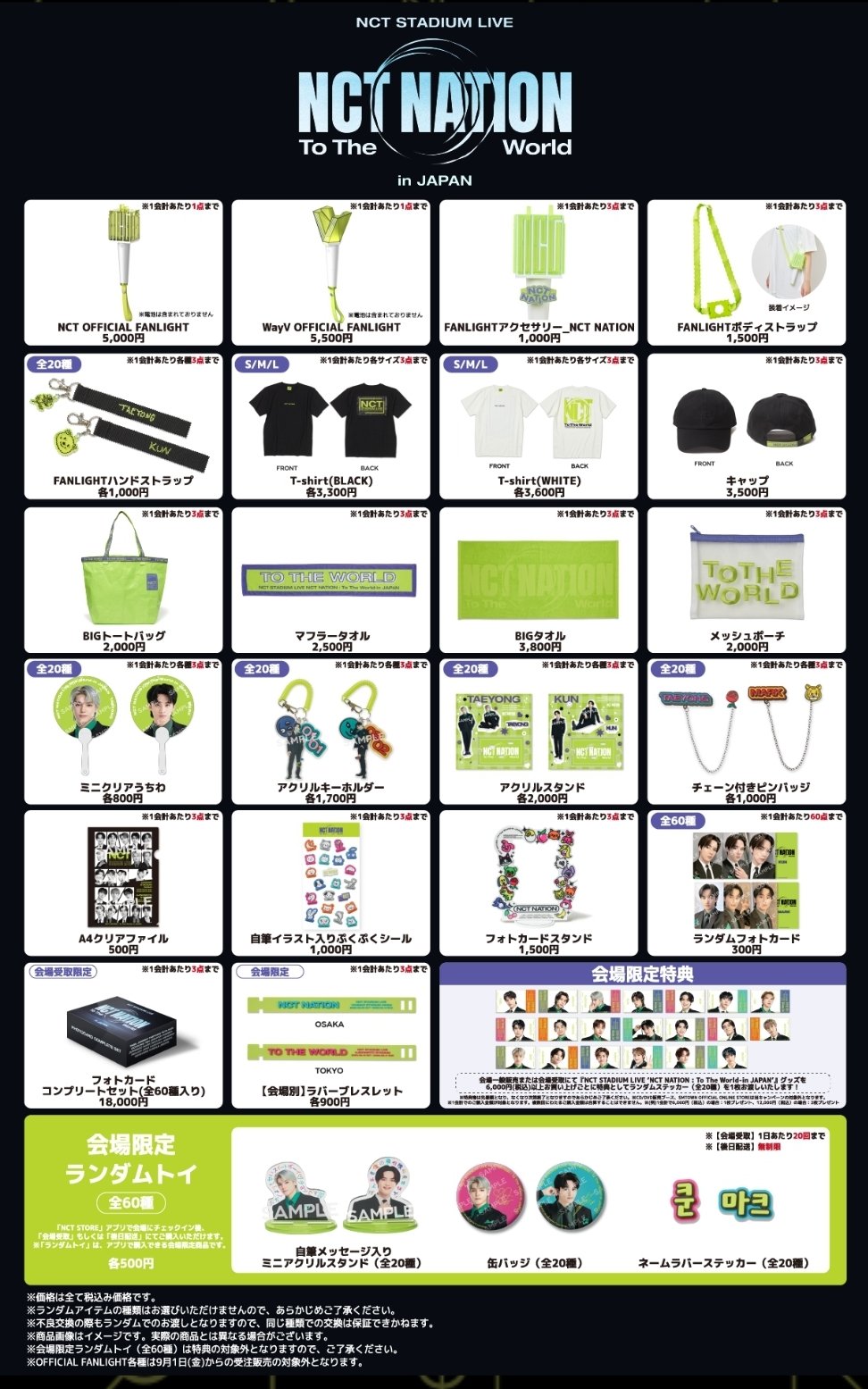 NCT nation 缶バッジ　全員分 NCT nation 缶バッジ全員分