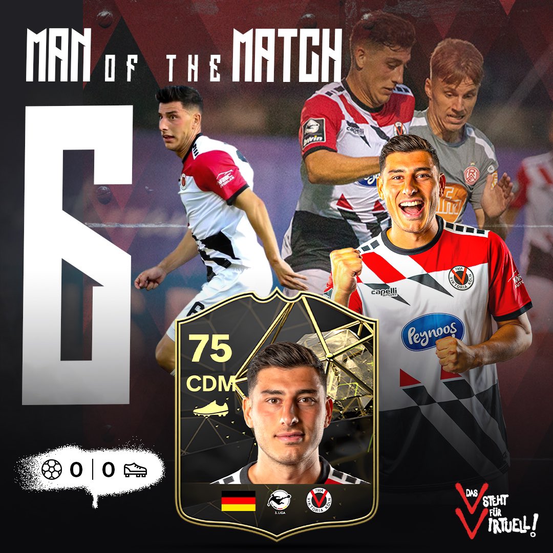 Euer #MOTM beim 0-0 🆚 Rot-Weiss Essen ist unser 6️⃣er #Russo 🔥🙏

Starke Partie, Stefano! 👌

<a href="/viktoria1904/">FC Viktoria Köln 1904</a> | #Viktoria | #Vussball | #EAFC | #easportsfc | #fc24