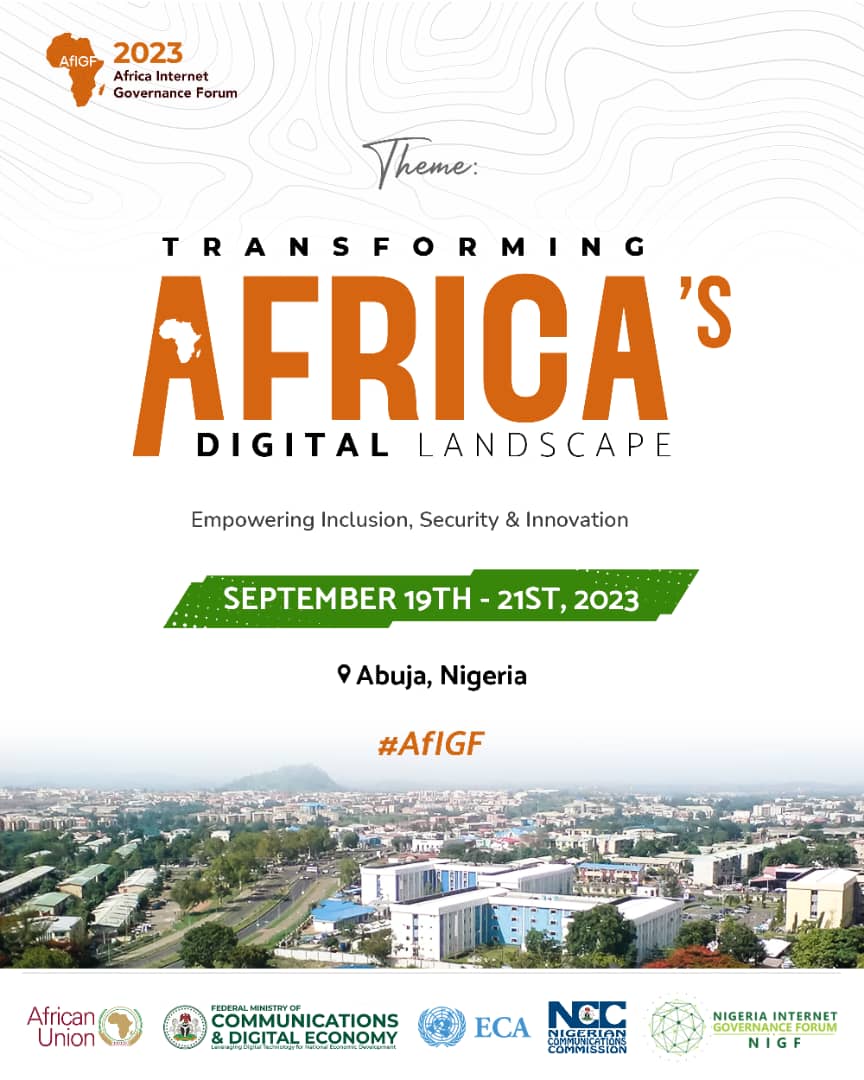 Registration for the Africa Internet Governance Forum 2023  (AfIGF) is still open! 
 Kindly register to attend  virtually.  (igf.africa/register-now-f…). 
#AfricaIGF2023 #AfIGF23 #InternetGovernance #Digital Africa