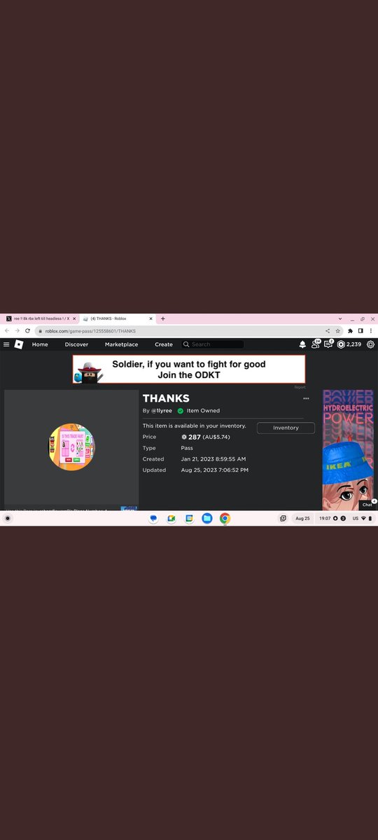#ddistrusted TYSMM!! I WON A MINIGAME AND GOT ROBUX! IM SO HAPPY