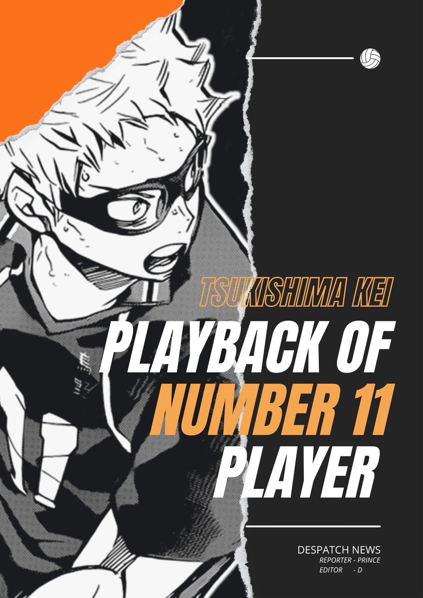 Fire Brick - Sport Theme
　　🖇 Tsukishima Kei
　　the clever blocker

　　 (1/3)