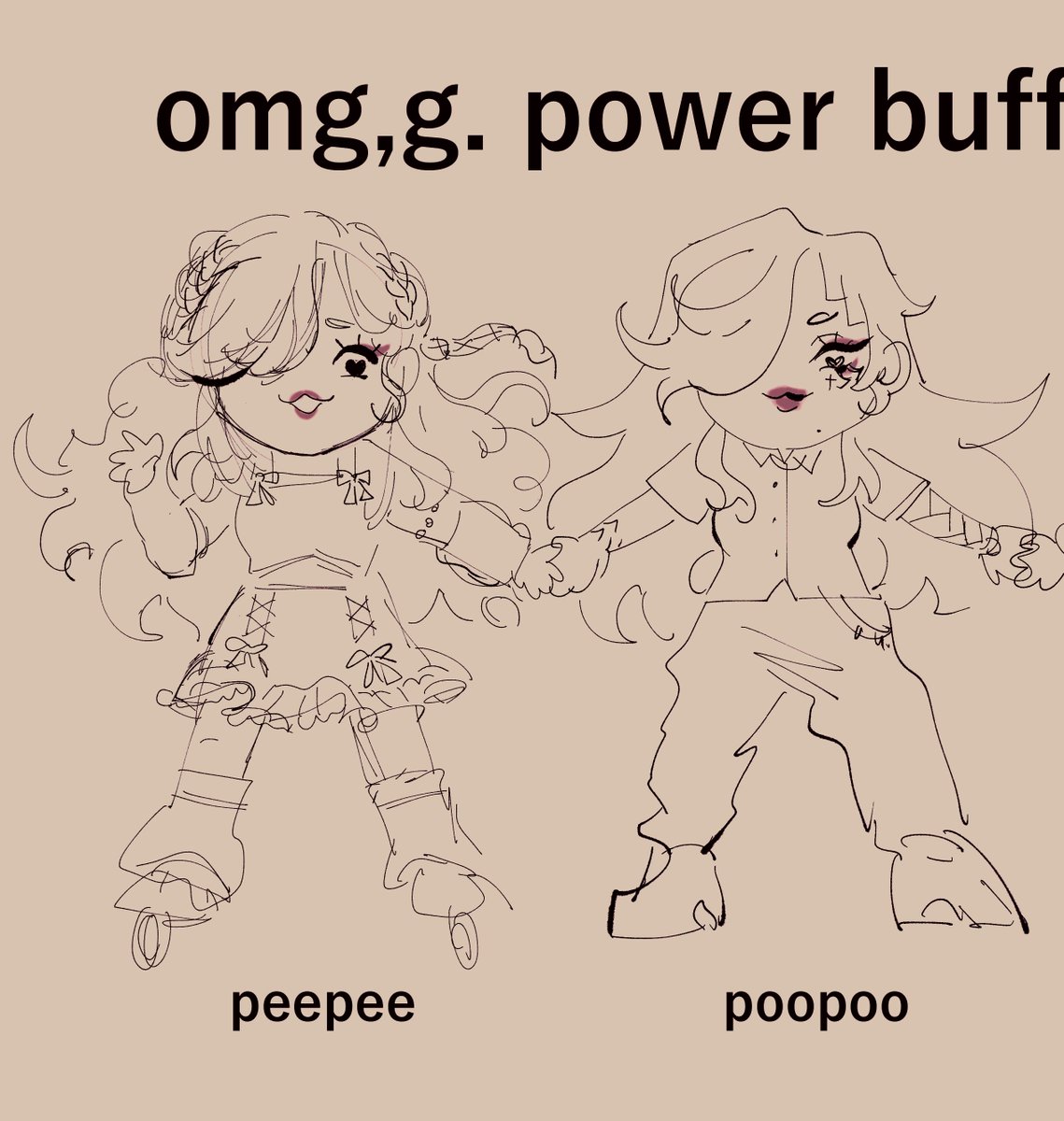 RT? 💔 urghrgrgs anyone want chibi ko-fi doodles for like $10 each or pwyw i'll add flat colours and make them cleaner and detailed. preferably feminine characters i can draw them holding hands ;; _ ;; i'm panicking