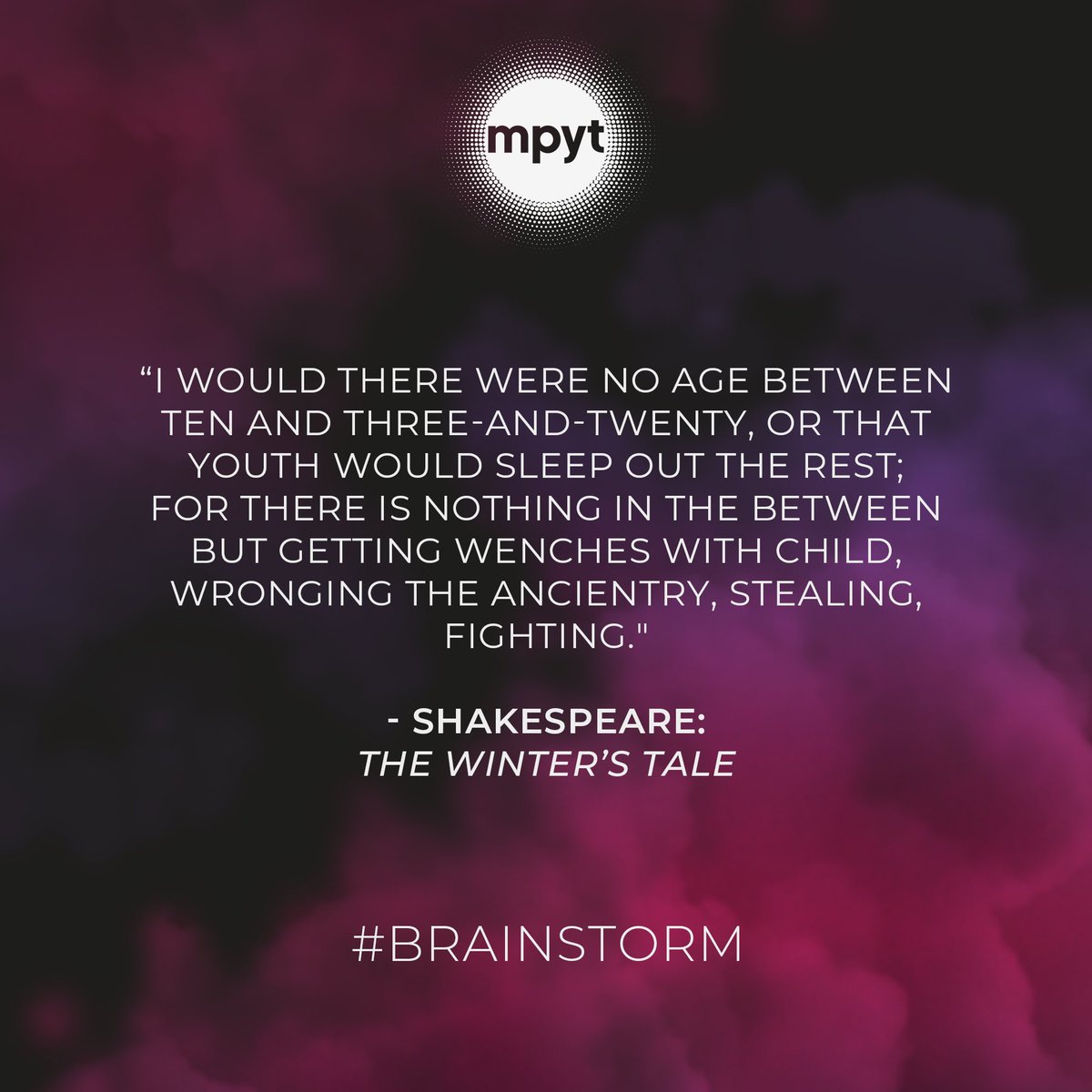 Autumn 2023. #Brainstorm 🤯

Interested? Age 14-18? 
Contact us today for more information! 

#MPYT #YouthTheatre #Theatre #Powys #Wales #MidWales #Arts #RuralArts