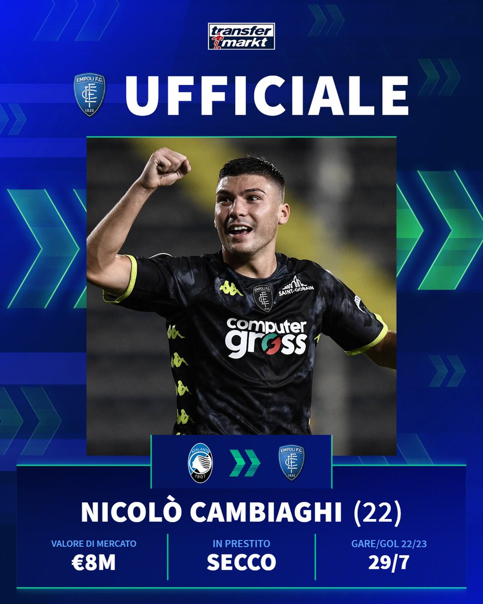 TMit_news's tweet image. 🚨 Contratti depositati: #Kovalenko e #Cambiaghi sono due nuovi giocatori dell'Empoli ✔. 

#TMmercato #calciomercato #atalanta