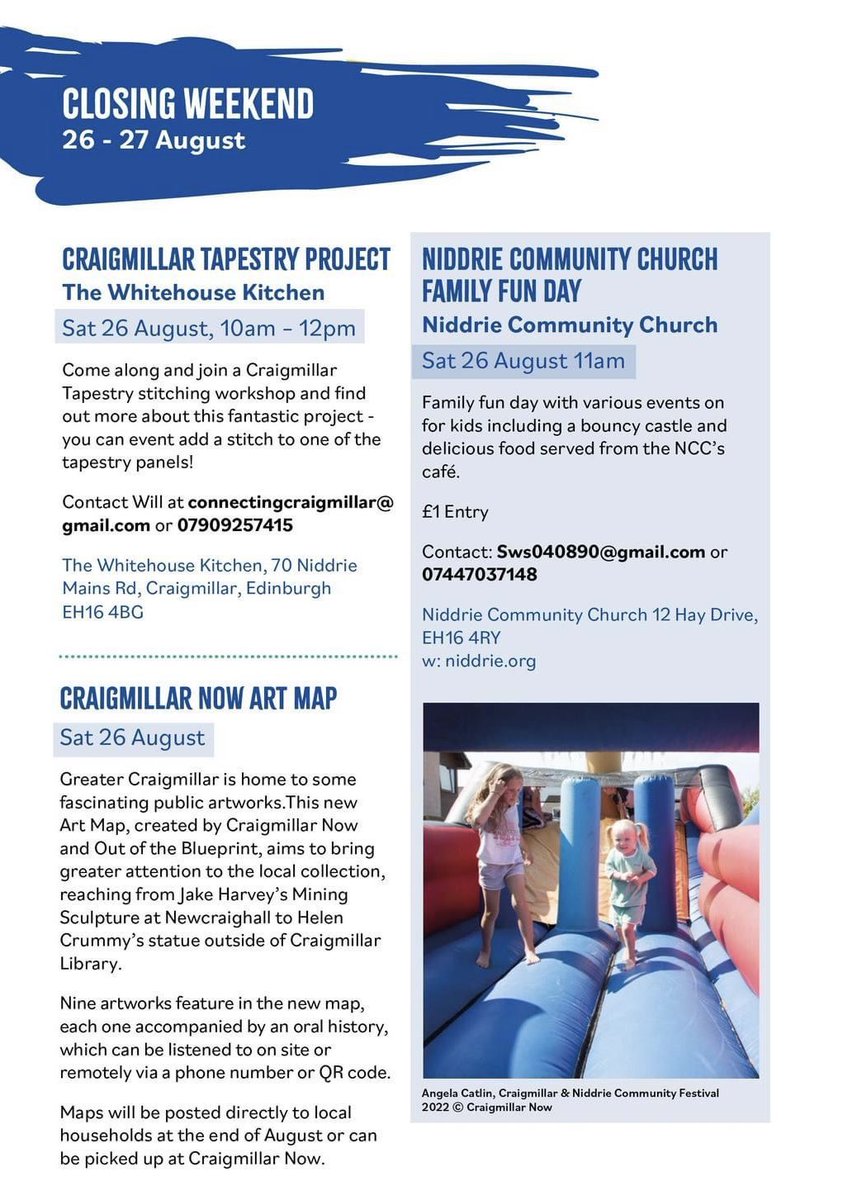 Craigmillar & Niddrie Community Festival tweet media