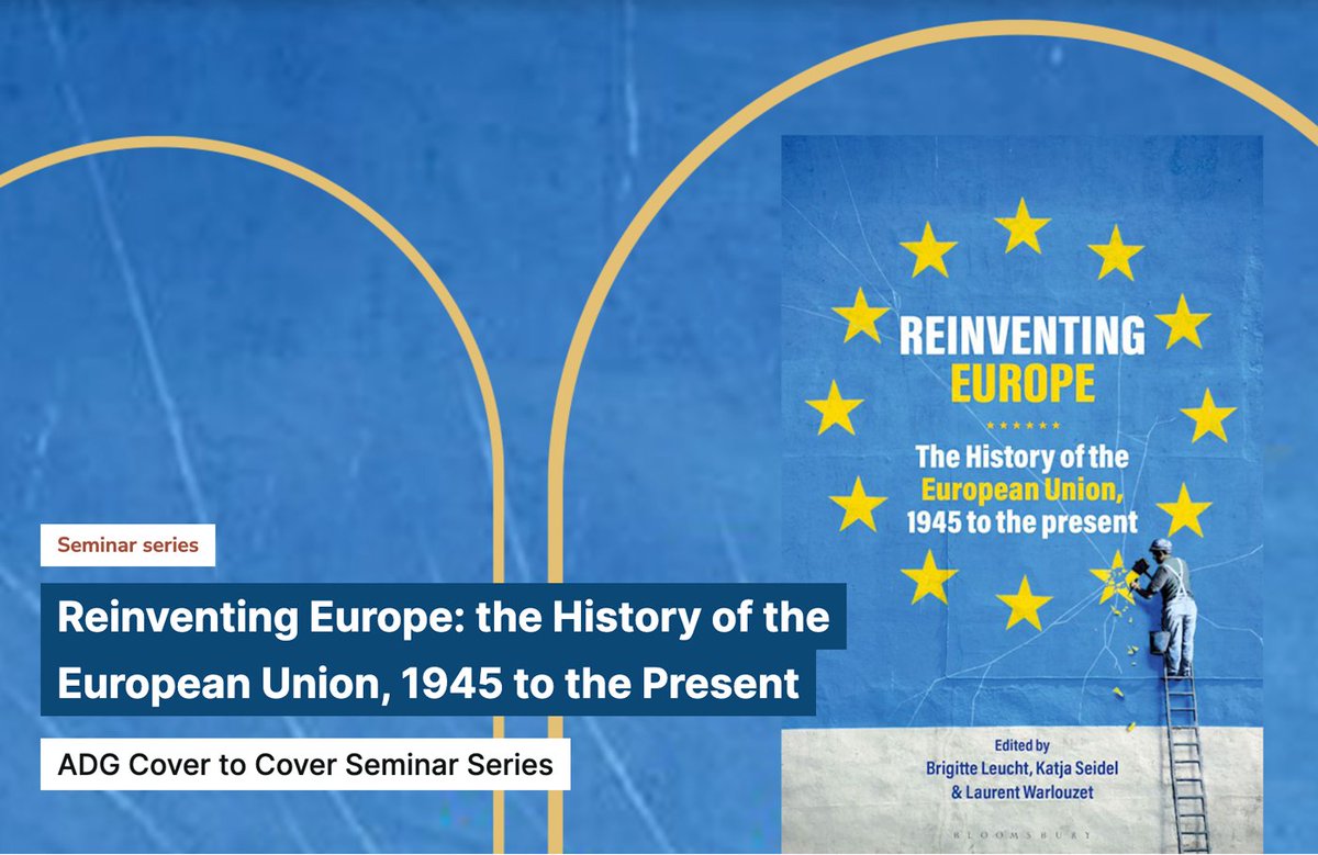 Historical Archives of the European Union (@eui_histarcheu) on Twitter photo #CovertoCover is back!
@bleucht , <a href="/KatjaSeidel6/">Katja Seidel</a> & <a href="/LaurentWARL/">Laurent Warlouzet</a> present their volume 'Reinventing Europe. The History of the European Union 1945 to present'
Join the discussion with <a href="/manumourlon/">Emmanuel Mourlon-Druol @manumourlon.bsky.social</a> & Boglarka Koller on 7 September!
Read more & register: loom.ly/71GyJLc #CovertoCover is back!
@bleucht , <a href="/KatjaSeidel6/">Katja Seidel</a> & <a href="/LaurentWARL/">Laurent Warlouzet</a> present their volume 'Reinventing Europe. The History of the European Union 1945 to present'
Join the discussion with <a href="/manumourlon/">Emmanuel Mourlon-Druol @manumourlon.bsky.social</a> & Boglarka Koller on 7 September!
Read more & register: loom.ly/71GyJLc