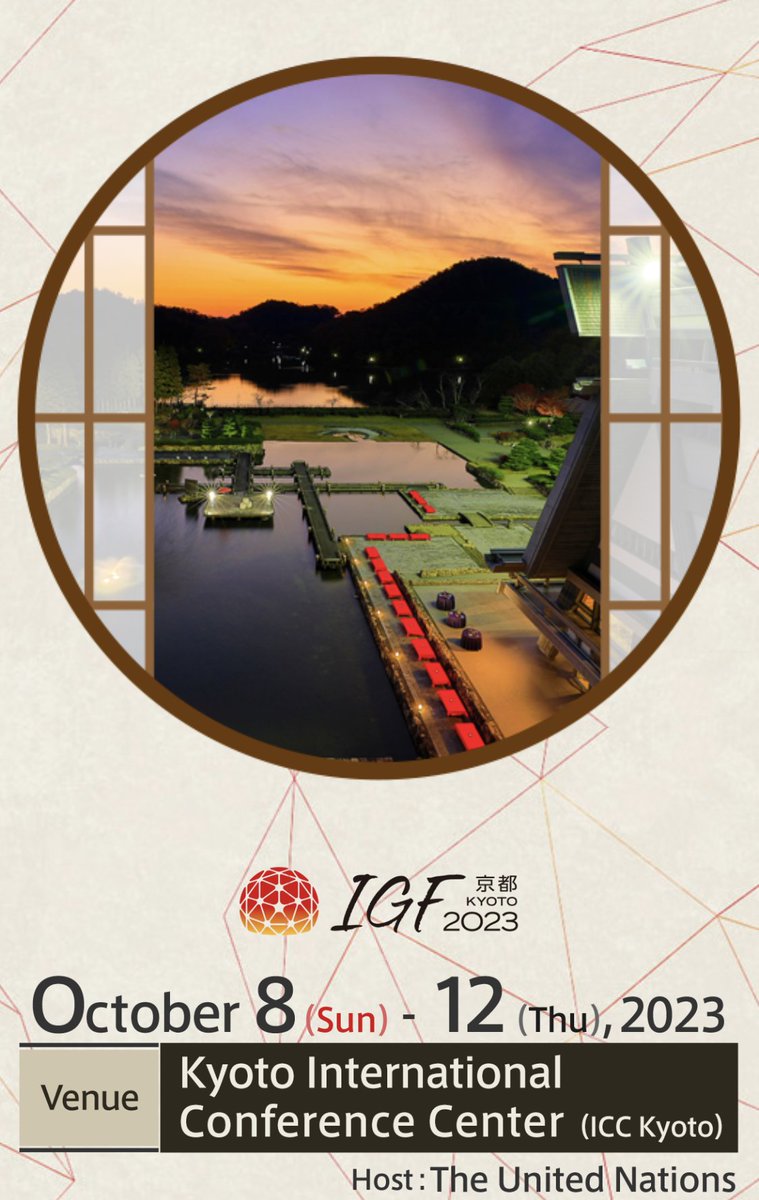 Global Digital Inclusion Partnership (@gdinclusion) on Twitter photo Are you coming to #IGF2023 in Kyoto, JapanπΎ?
<a href="/intgovforum/">IGF - Internet Governance Forum</a> is one of the most important fora in the field of internet policy. Hosted by <a href="/JapanGov/">The Gov't of Japan</a>, this yearβs theme is βInternet We Want - Empowering All Peopleβ. More info: gdip.ngo/45lPbhp
See you there! β©οΈπ―π Are you coming to #IGF2023 in Kyoto, JapanπΎ?
<a href="/intgovforum/">IGF - Internet Governance Forum</a> is one of the most important fora in the field of internet policy. Hosted by <a href="/JapanGov/">The Gov't of Japan</a>, this yearβs theme is βInternet We Want - Empowering All Peopleβ. More info: gdip.ngo/45lPbhp
See you there! β©οΈπ―π