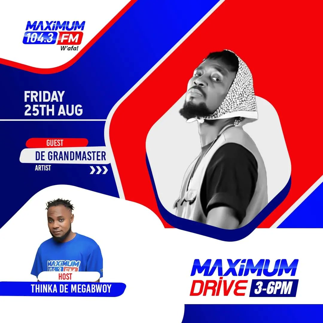 De__GrandMaster's tweet image. Will be on @taadifm991 & @Maximum1043fm at 1pm& 5pm respectively.
Catch me if you can 😎✈️
#WoToAbo #FarAway #StreeLord #TermytzFamily