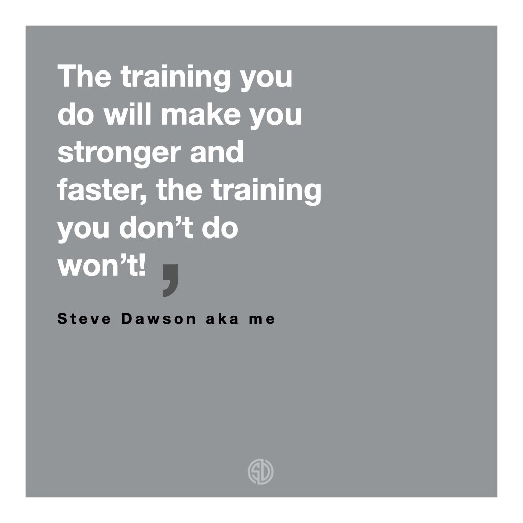 SteveDawsonCKT's tweet image. There’s a big difference between training and actually training. Which category do you fall in?
If you’re just going through the motions you may as well stay in bed.
#stevedawsontraining #trainwithpurpose #trainwithintent