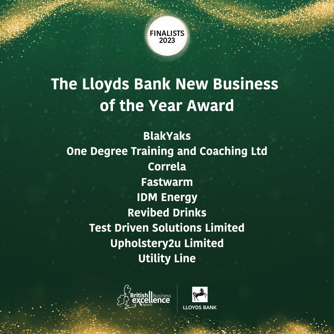 🏆 The Lloyds Bank New Business of the Year Award
