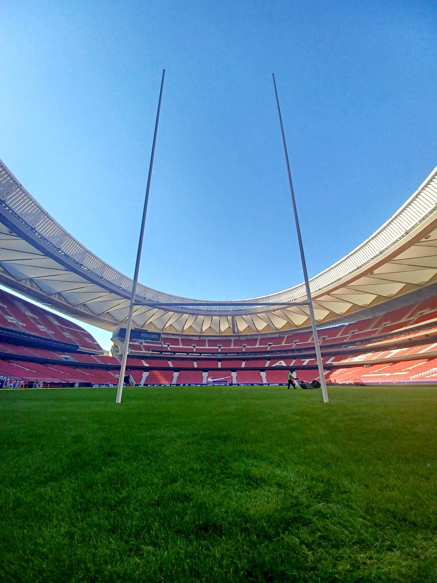 😍 ¡Está precioso!

👀 Así amanece el <a href="/Metropolitano/">Riyadh Air Metropolitano</a> a tan solo 1️⃣ día de #TheMatch...

🤭 ¡Qué ganas tenemos de que el oval vuele en el cielo de Madrid!

<a href="/GENERALI_es/">GENERALI España</a> <a href="/ferugby/">España Rugby</a> <a href="/lospumas/">Los Pumas</a> 
#LoQueNosUne #100AñosDeRugby