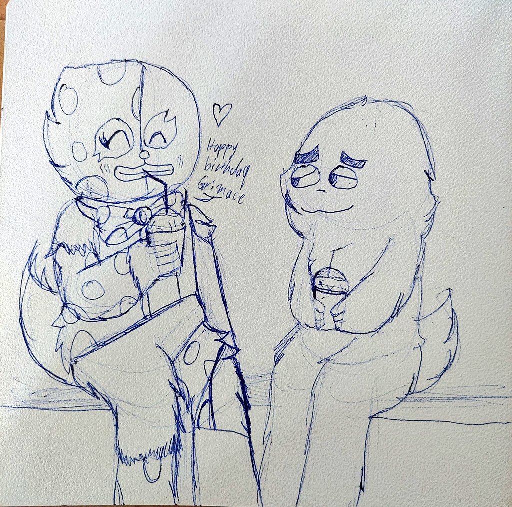 H1a2b3c4d5e's tweet photo. Mr Blomacey (oc) is enjoy Grimace shake.
Mr Blomacey (OC) is not enjoy grimace shake trend.
#GrimaceShake #Grimace #Oc #NotaTrend #Sketch #Milkshake #Style https://t.co/IRpFB1Oj5C