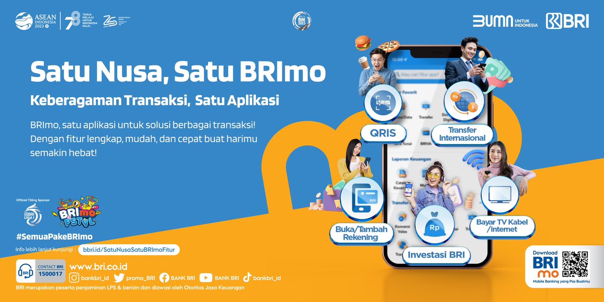 promo_BRI's tweet photo. Hai Sobat BRI,
mo transaksi sana-sini untuk keperluan sehari-hari? 
.
Download BRImo sekarang di Appstore, Playstore, dan Huawei AppGallery. 
Info lebih lanjut kunjungi https://t.co/IZdZA2Acb5
.
#BRI #BRImo #BRImoFSTVL #SemuaPakeBRImo #SatuNusaSatuBRImo https://t.co/2RuuyhJ5gx