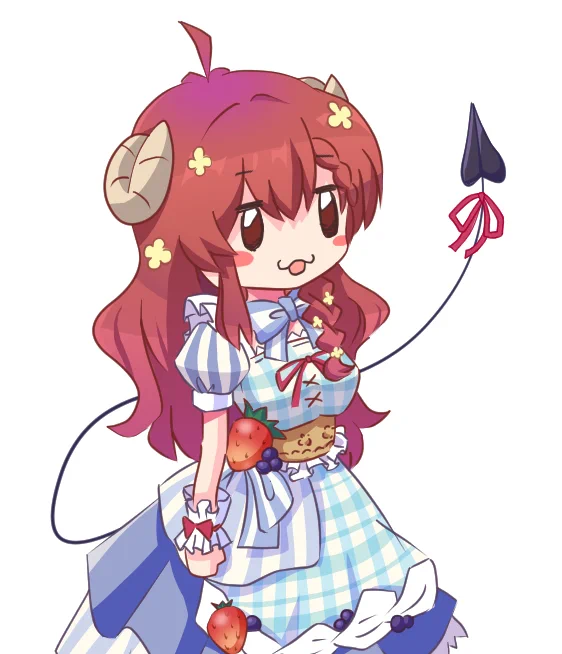 今年もシャミ子誕ショップやってくれて嬉しい、去年のシャミ誕衣装はフリフリでフルーツなエプロンドレスでした 