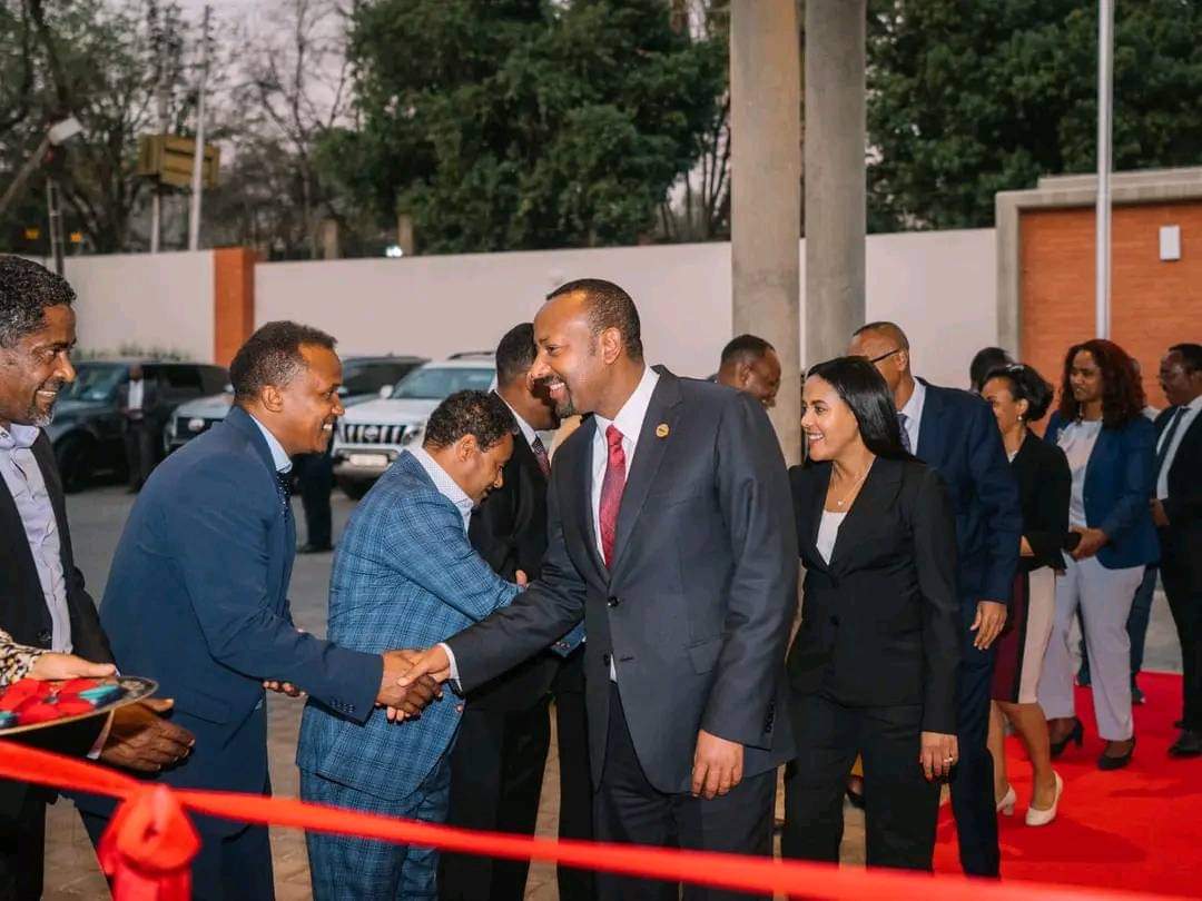 PartyAddis's tweet photo. Alongside the visit, the Premier and his delegation planted #GreenLegacy seedlings in the yard.

#PMOEthiopia https://t.co/BtFo0PNCyb