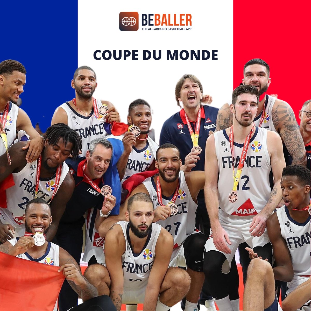 [Coupe du Monde 🌍] - Cours de rattrapage 😎 

Tu reviens de vacances et t'as raté les infos sur la CDM ? On te fait un récap ⬇️ 

Le coup d'envoi de la Coupe du Monde de Basket 🏀 c'est aujourd'hui !

#FIBAWorldCup2023 #FIBAWC2023 #FIBAWC23 #TeamFranceBasket #PassionnementBleu