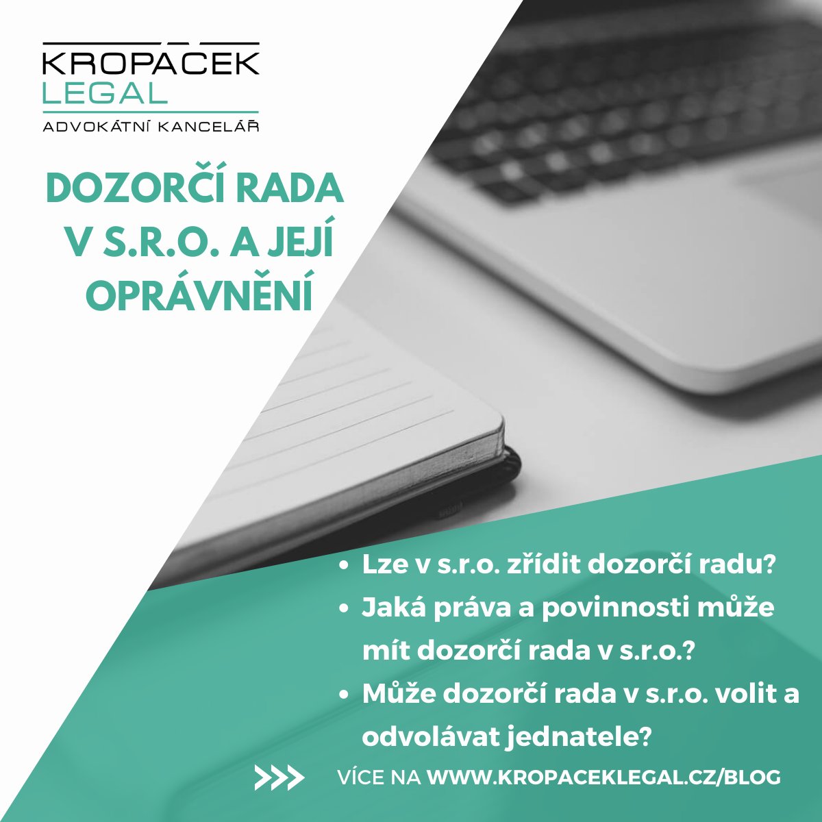 KropacekLEGAL's tweet photo. Často se nás ptáte, zda lze v s.r.o. zřídit dozorčí radu, jaká může mít oprávnění a zda může volit a odvolávat jednatele. Toto vše (a ještě více) se dozvíte v našem článku: https://t.co/kEu6HF6O4W

#kropaceklegal #pravo https://t.co/zIaj8HcfyB