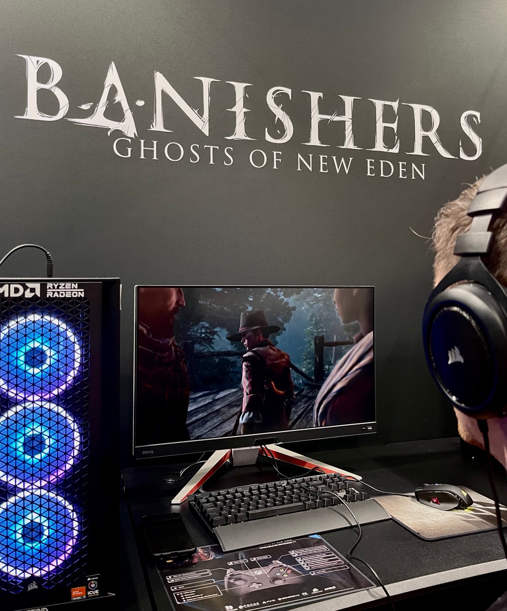 Red and Antea's touching and poignant story comes to life at #gamescom2023 ✨ Many thanks to our partners for making this possible, @CORSAIR for the headsets and @AMD for the PCs!