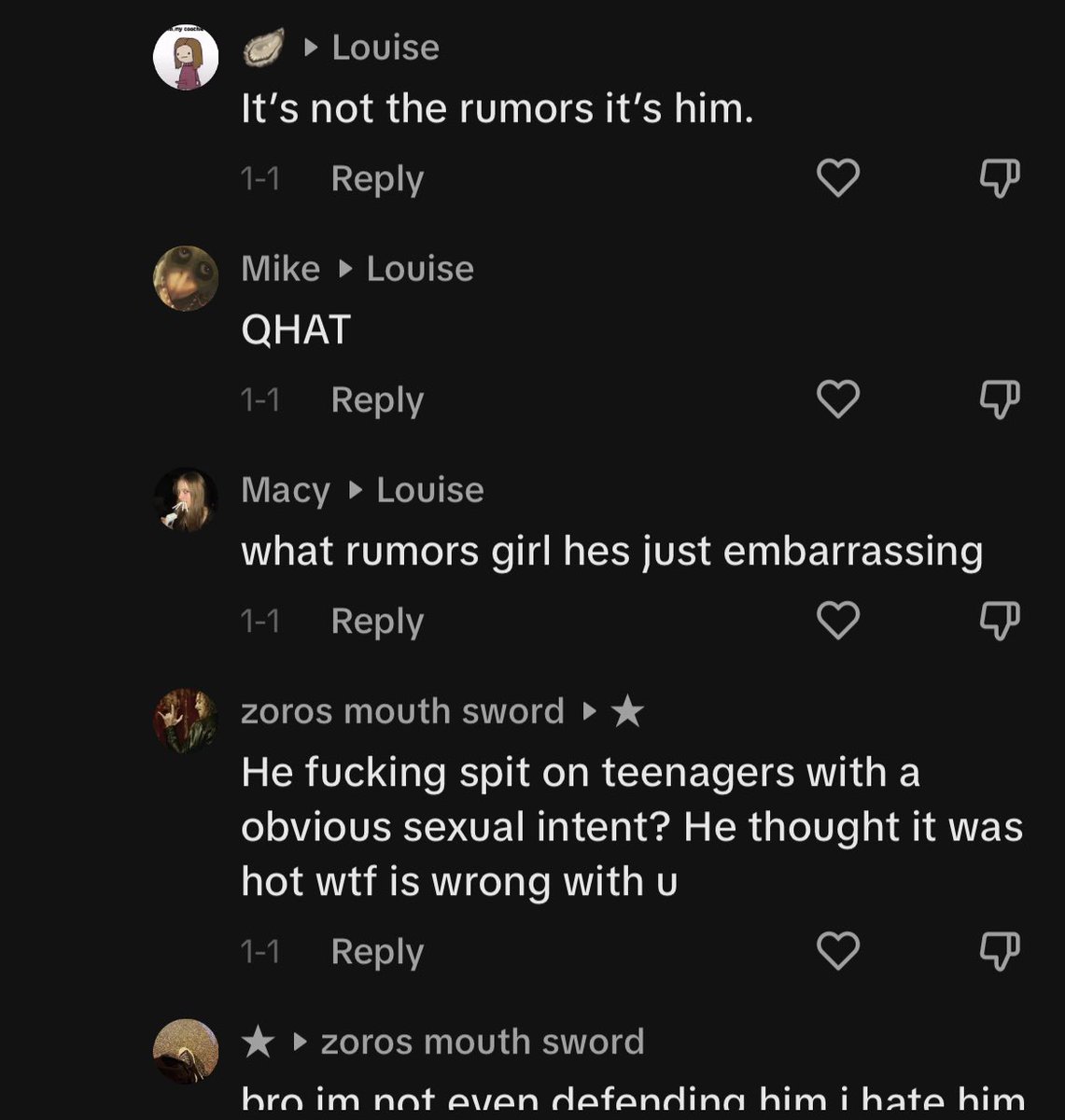 lou2art's tweet photo. To anyone who says Yungblud is exaggerating with the hate, this was on my video where i showed a painting of him 😐 https://t.co/rclGcvH068