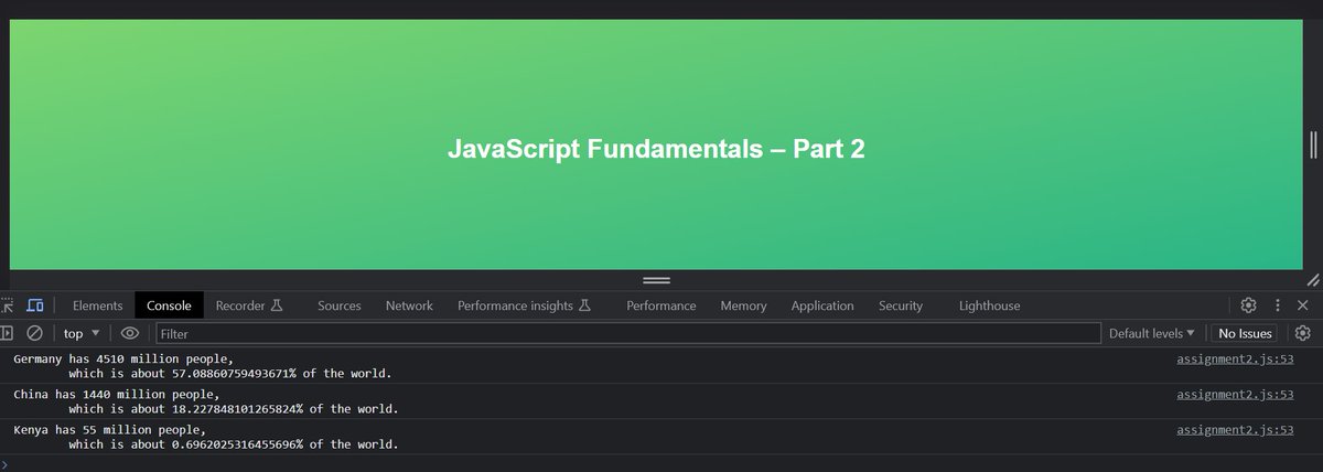 Exploring #JavaScript functions: Function Calling Function! 📚🔁 Here's a snippet diving into population percentages across the world. 🌎 #CodingJourney

Share your thoughts and let's chat about this fascinating journey! 🤩💬 #JavaScriptLearning #CodingCommunity'