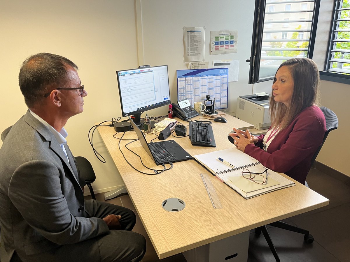 #Emploi : avec le député ⁦<a href="/JoelAviragnet/">Joël Aviragnet</a>⁩, les conseillères de #poleemploi Saint-Gaudensechangent sur l’indemnisation aux demandeurs d’emploi , l’accompagnement des entreprises pour leurs recrutements, les immersions et les différentes méthodes pour recruter autrement !