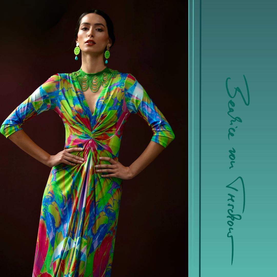 As summer draws to a close and we enter that transition time when it's hard to know what to wear, why not invest in one of our vibrant long-sleeved dresses? Ideal for a summer vacation or evening dinner.

#summerdresses