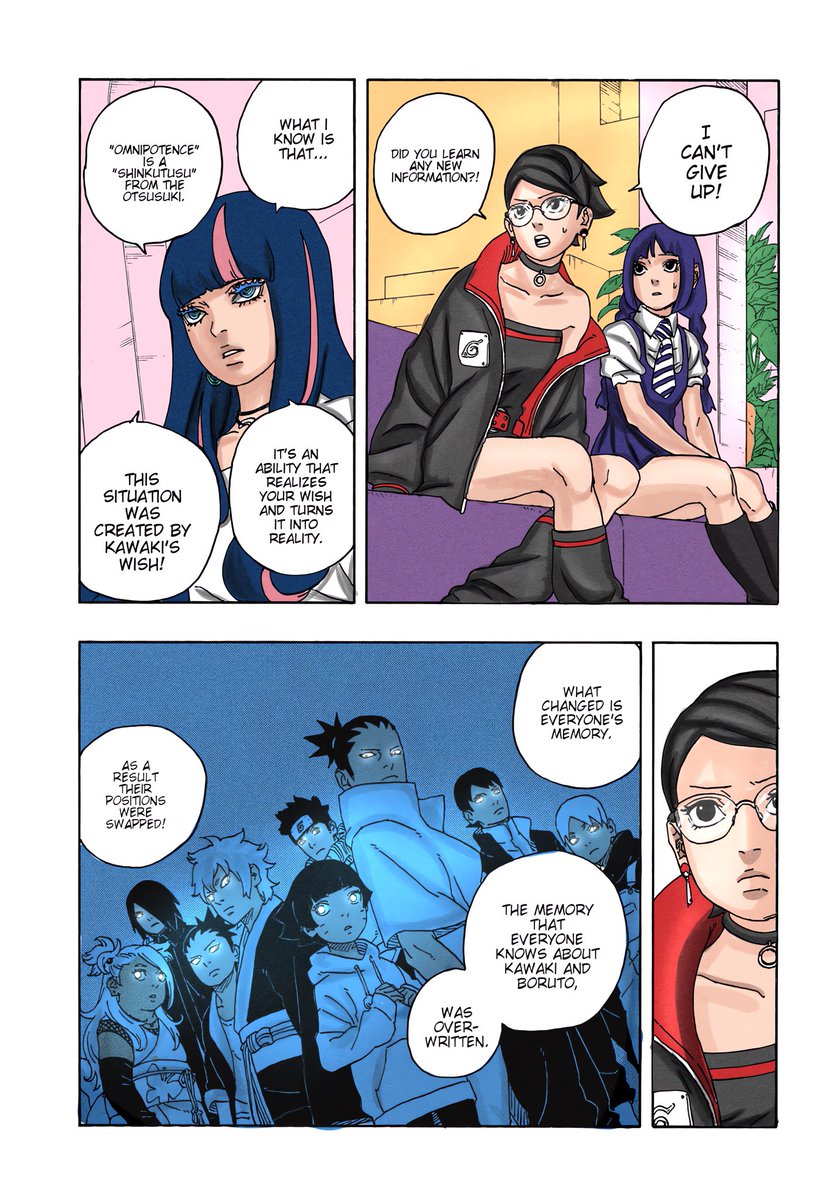 Boruto two Blue vortex chapter 1 Coloured Thread 🧵 #Boruto https://t.co ...