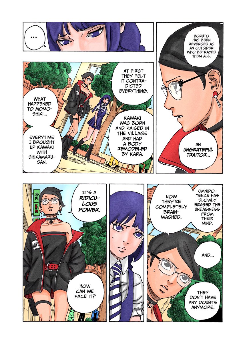 Boruto two Blue vortex chapter 1 Coloured Thread 🧵 #Boruto https://t.co ...