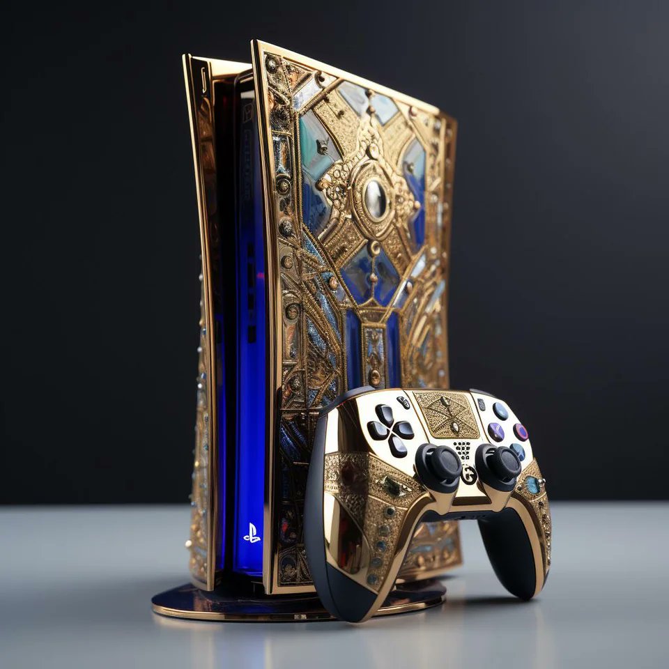 WARHAMMER 40K STYLE PLAYSTATION
AI-GENERATED 

Beautiful looking PS console based on the sci-fi  realm of Warhammer 40,000.

#MidjourneyAI #AIArtistry #VirtualWorlds #DigitalExploration #AIInspired #ImaginaryRealms #AIEnhancedCreation #JourneyThroughCode #VirtualSceneries