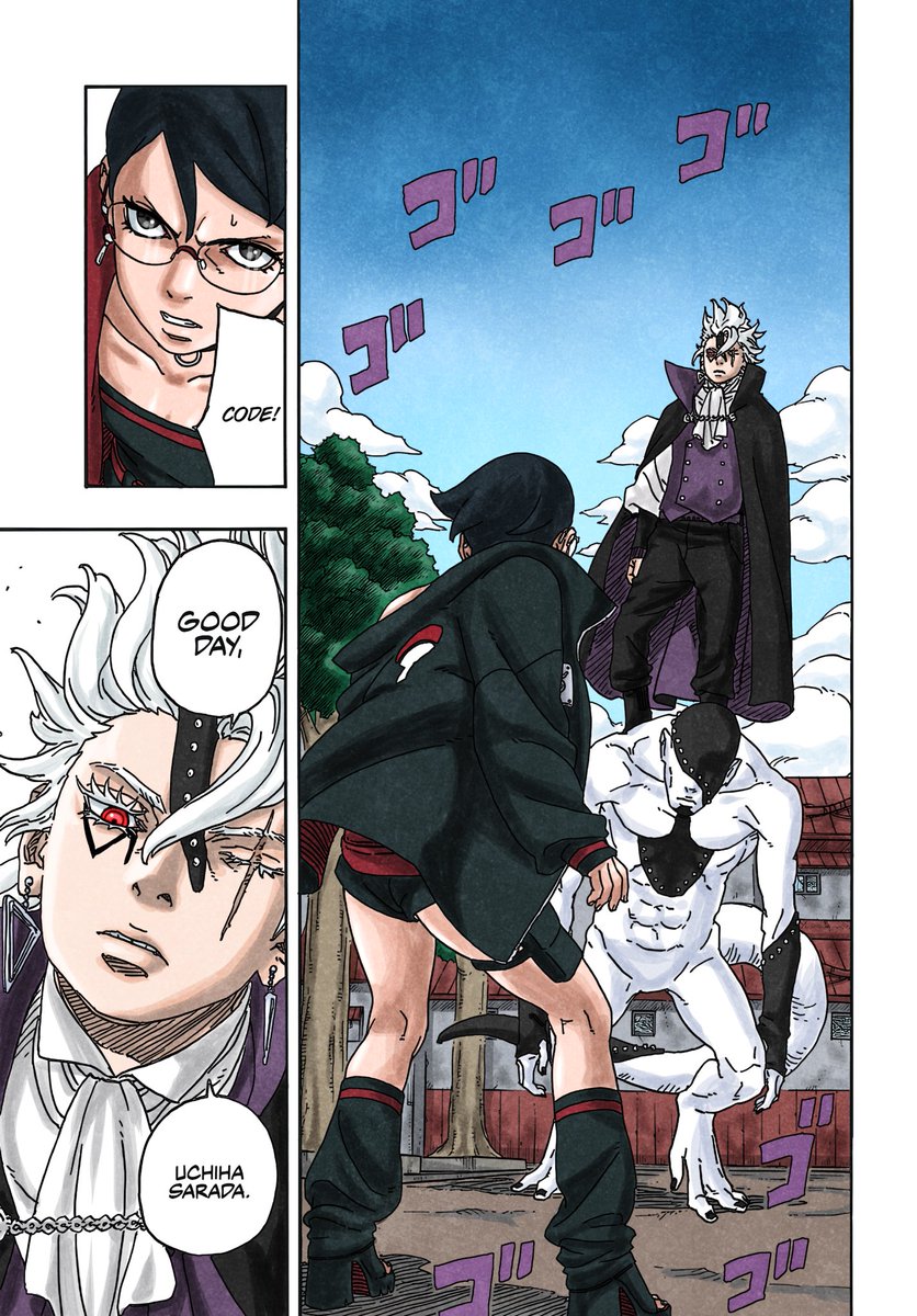 Boruto two Blue vortex chapter 1 Coloured Thread 🧵 #Boruto https://t.co ...