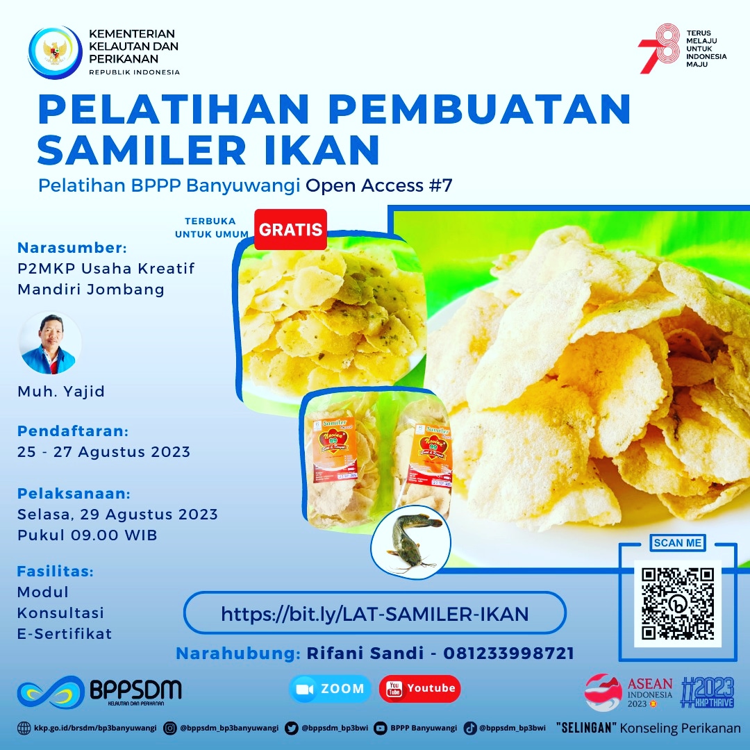 GAdiatmika's tweet photo. Yuk belajar n menambah pengalaman bersama @bppsdm_bp3bwi ...Gratis jg bersertifikat https://t.co/h5r7XqKf6G