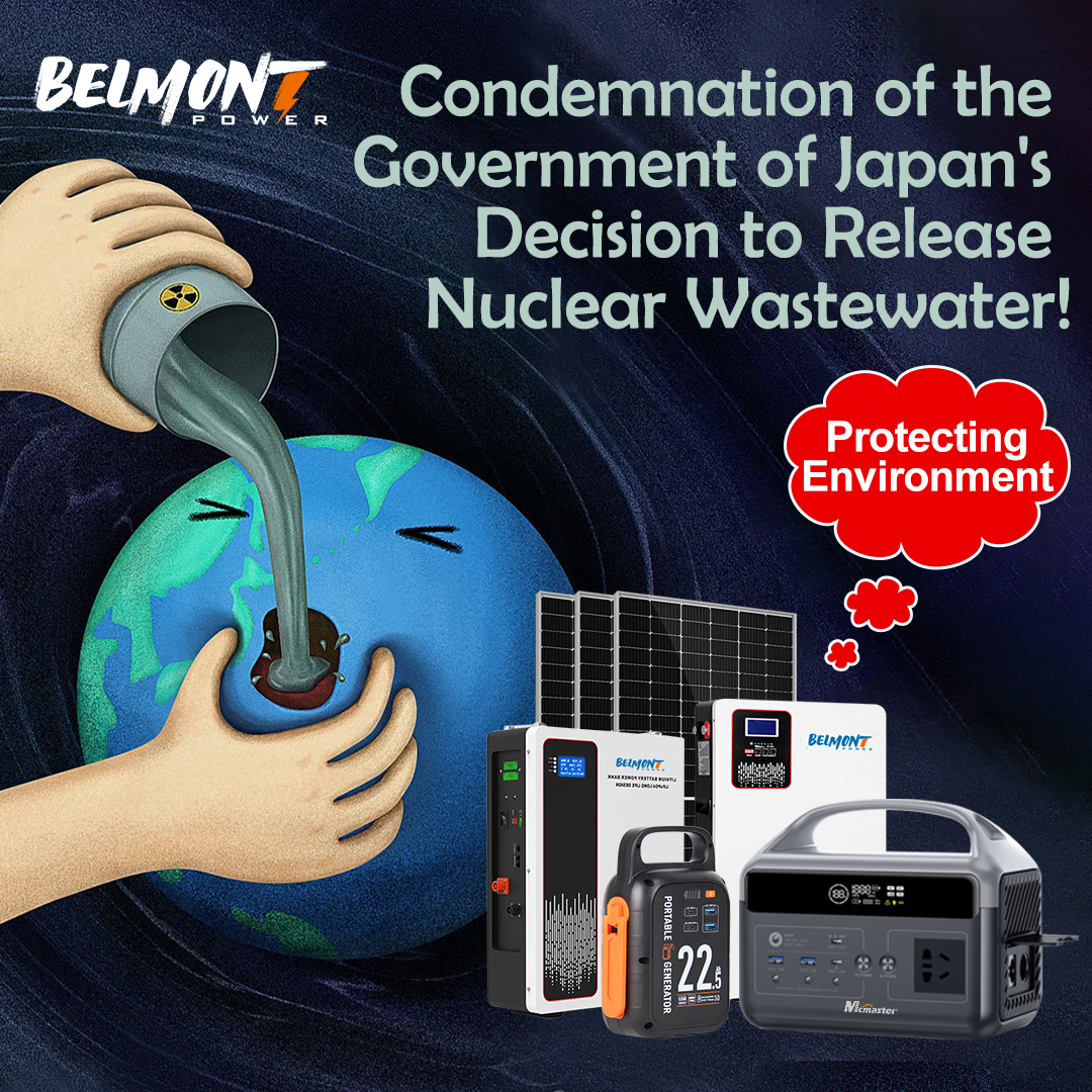 🌏Belmont Power Condemns the Inaction of the Japanese Government Regarding Nuclear Waste Disposal
 
#BelmontPower #EnvironmentalConservation #NuclearWasteDisposal 

☛ Official Contact Info:
Email : ann@belmont-tech.com
Whatsapp1: wa.me/8613328176208